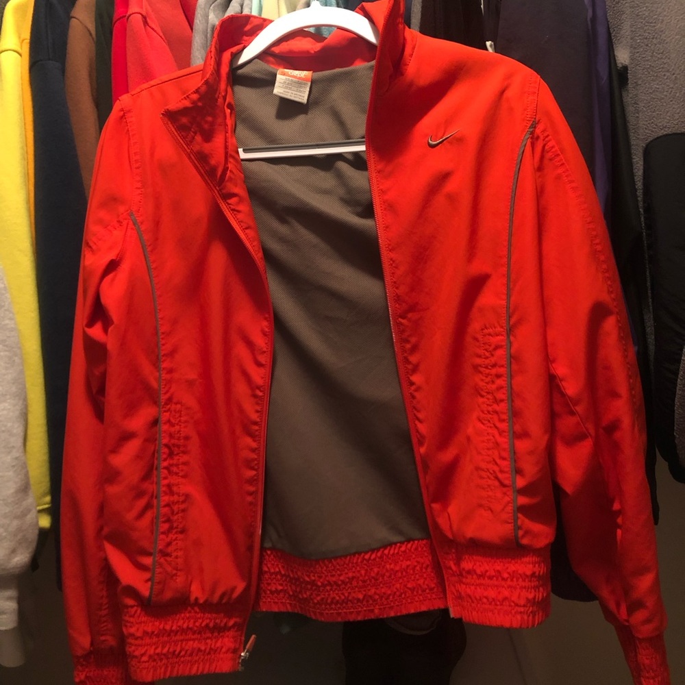 Orange Nike Windbreaker Jacket
